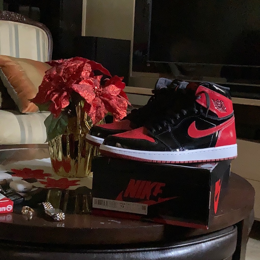 Jordan 1 patent leather bred